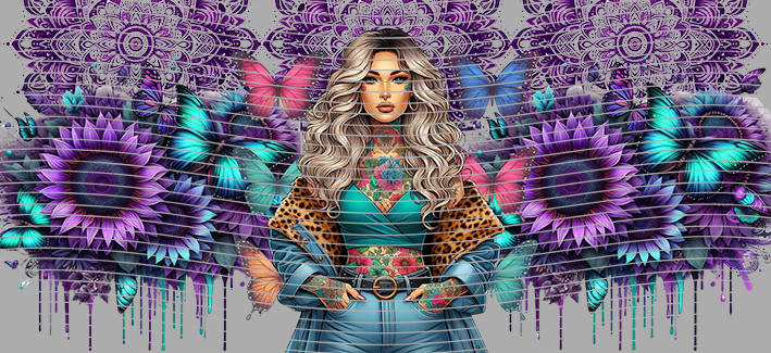 16oz Sunflower Girl-SU-235